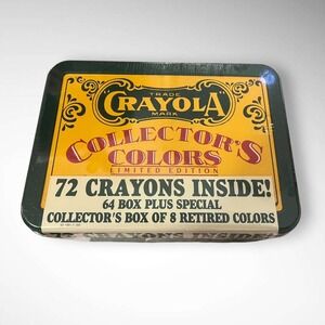CRAYOLA Brand New Vintage 1991 Collectors Colors‎ Limited Edition Set 72 Crayons